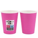 Vasos de Cartón Rosas 260ml Ø7,7cm (10 Uds)
