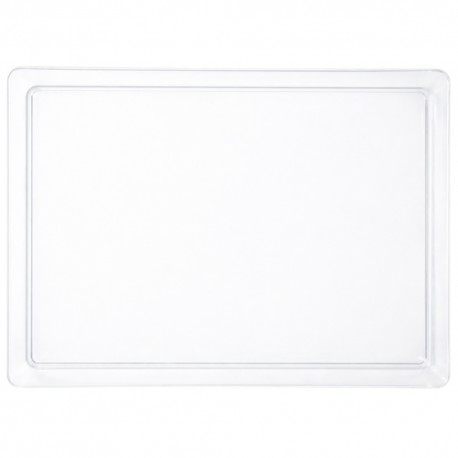 Bandeja de Plástico PS Lux Transparente Reutilizable 37x27cm (1 Uds)