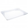 Bandeja de Plástico PS Lux Transparente Reutilizable 37x27cm (1 Uds)