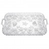 Bandeja de Plástico PS Lux Transparente Reutilizable 47x33cm (1 Uds)