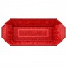 Bandeja de Plástico PS Lux Rojo Translúcido Reutilizable 28x14,5cm (1 Uds)