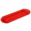 Bandeja de Plástico PS Lux Rojo Translúcido Reutilizable 46x14,5cm (1 Uds)