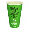 Vasos Biodegradables Cartón Impresos Verdes 330ml Ø8cm (50 Uds)