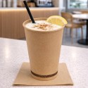 Vasos Biodegradables de Cartón Kraft 12Oz/360ml Ø9cm (1.000 Uds)