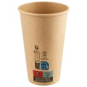 Vasos de Cartón Kraft 16Oz/480ml Ø9cm (50 Uds)