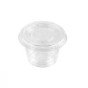 Salseras de Plástico con Tapa 30cc Transparentes