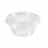Salseras de Plástico Transparentes con Tapa 60ml (1.000 Uds)