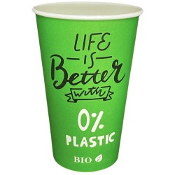 Vasos Biodegradables de Cartón Impresos 16Oz/480ml Ø9cm