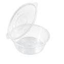 Salseras con Tapa Bisagra Plástico PP Reutilizables 60cc (50 Uds)