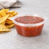 Salseras con Tapa Bisagra Plástico PP Reutilizables 60cc (1.000 Uds)