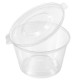 Salseras con Tapa Bisagra Plástico PP Reutilizables 120cc (1.000 Uds)