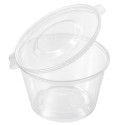 Salseras con Tapa Bisagra Plástico PP Reutilizables 120cc (1.000 Uds)