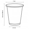 Vasos Biodegradables PLA Transparentes 200ml (50 Uds)