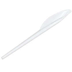 Cuchillos de Plástico Blancos 16,5cm (2.000 Uds) 