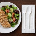  Set de Cubiertos, Tenedor, Cuchara, Cuchillo y Servilleta (500 Uds) 