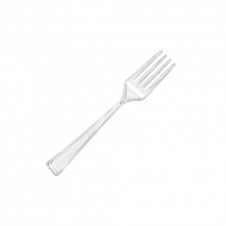 Tenedores Degustación de Plástico PS Transparentes Calidad 107mm 