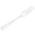 Tenedores Luxe Transparentes Plástico PS 180mm 