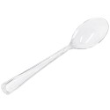 Cucharas Luxe Transparentes Plástico PS 166mm 