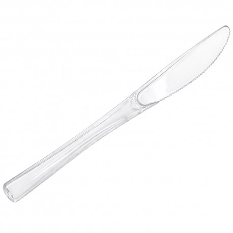 Cuchillos Luxe Transparentes Plástico PS 196mm 