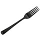 Tenedores Luxe Negros Plástico PS 18,5 cm