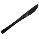 Cuchillos Luxe Negros Plástico PS 20 cm 