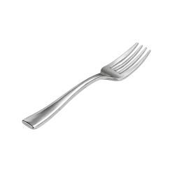 Mini Tenedores de Plástico Metalizados Suprem 10cm (1.000 Uds)