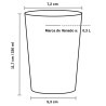 Vasos de Plástico Duro PP Reutilizables 330ml (16 Uds)