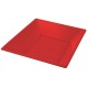 Platos de Plástico Hondos Cuadrados Rojos 17cm (288 Uds)