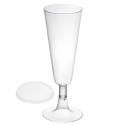 Copas de Cava de Plástico CON TAPA 150ml Transparentes (500 Uds)