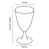 Copas de Plástico Agua / Vino Transparente 170 ml (144 Uds)