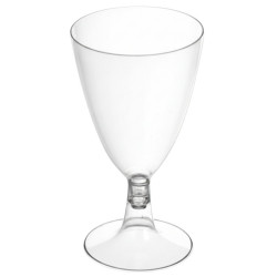 Copas de Plástico PS Agua/Vino 220ml Transparente (144 Uds)