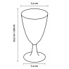 Copas de Plástico PS Agua/Vino 220ml Transparente (144 Uds)
