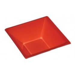 Cuencos de Plástico Cuadrados Rojos 12cm (576 Uds)