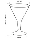 Copas Cocktail de Plástico PS 180ml Transparentes (72 Uds)