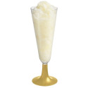 Copas de Cava de Plástico PS Pie Dorado 150 ml (4 Uds)