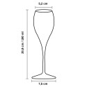 Copas Cava Pinot Reutilizables Plástico Duro Tritán 180ml (12 Uds)