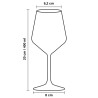 Copas Vino Reutilizables Plástico Tritán 400ml (12 Uds)