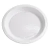 Platos de Plástico PS Hondos Plus Blancos 22cm