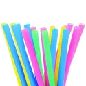 Pajitas de Plástico PP Reutilizables Colores Rectas Ø7mm x 18cm (50 Uds)