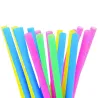 Pajitas de Plástico PP Reutilizables Colores Rectas Ø7mm x 18cm (50 Uds)