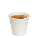 Vasos de Cartón Blanco Café Mini/Degustación 75ml Ø5,1cm (50 Uds)