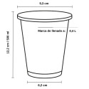 Vasos de Plástico PP Classic Transparentes 500ml (800 Uds)