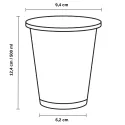 Vasos de Plástico PP Transparentes 500ml (50 Uds)