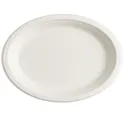 Platos Biodegradables Ovales Caña de Azúcar 32x25cm (25 Uds)