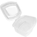 Envases con Tapa Plástico PP "Microondas" 2.000ml (50 Uds)