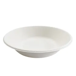 Platos Hondos Biodegradables Caña de Azúcar 19cm (500 Uds)