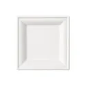 Platos Cuadrados Biodegradables Caña de Azúcar 16x16cm (50 Uds)