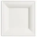Platos Cuadrados Biodegradables Caña de Azúcar 26cm (50 Uds)