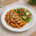 Platos Biodegradables de Cartón Blanco 23cm (50 Uds)