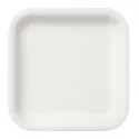 Platos Biodegradables de Cartón Blanco Cuadrados 23cm (50 Uds)